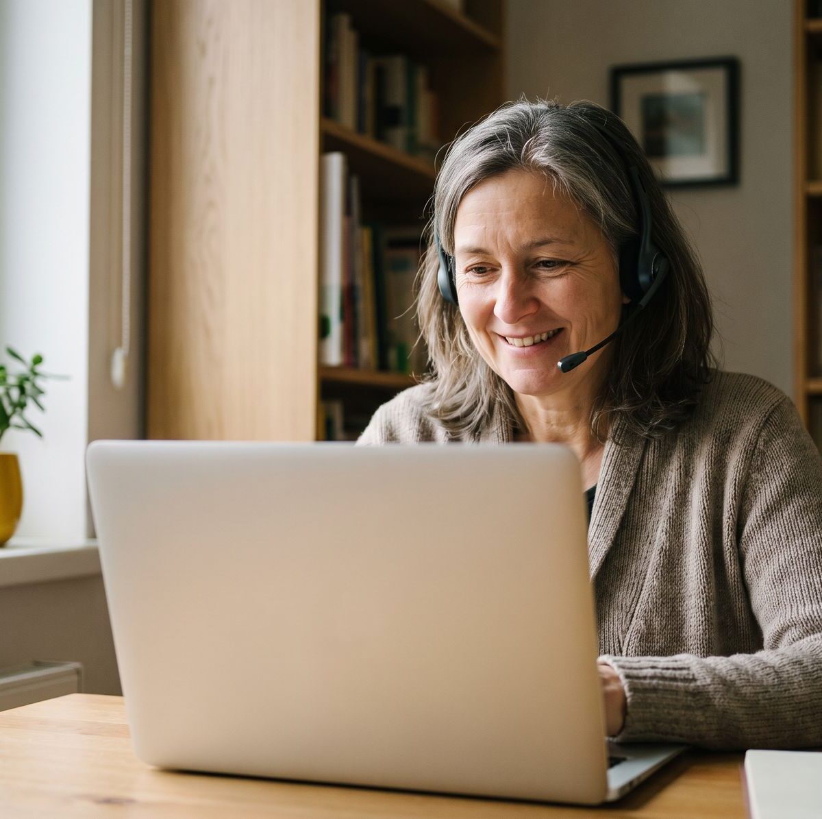 A subject specialist supporting learners online