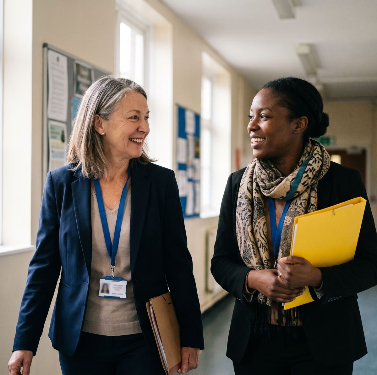 A coach and a leader in conversation