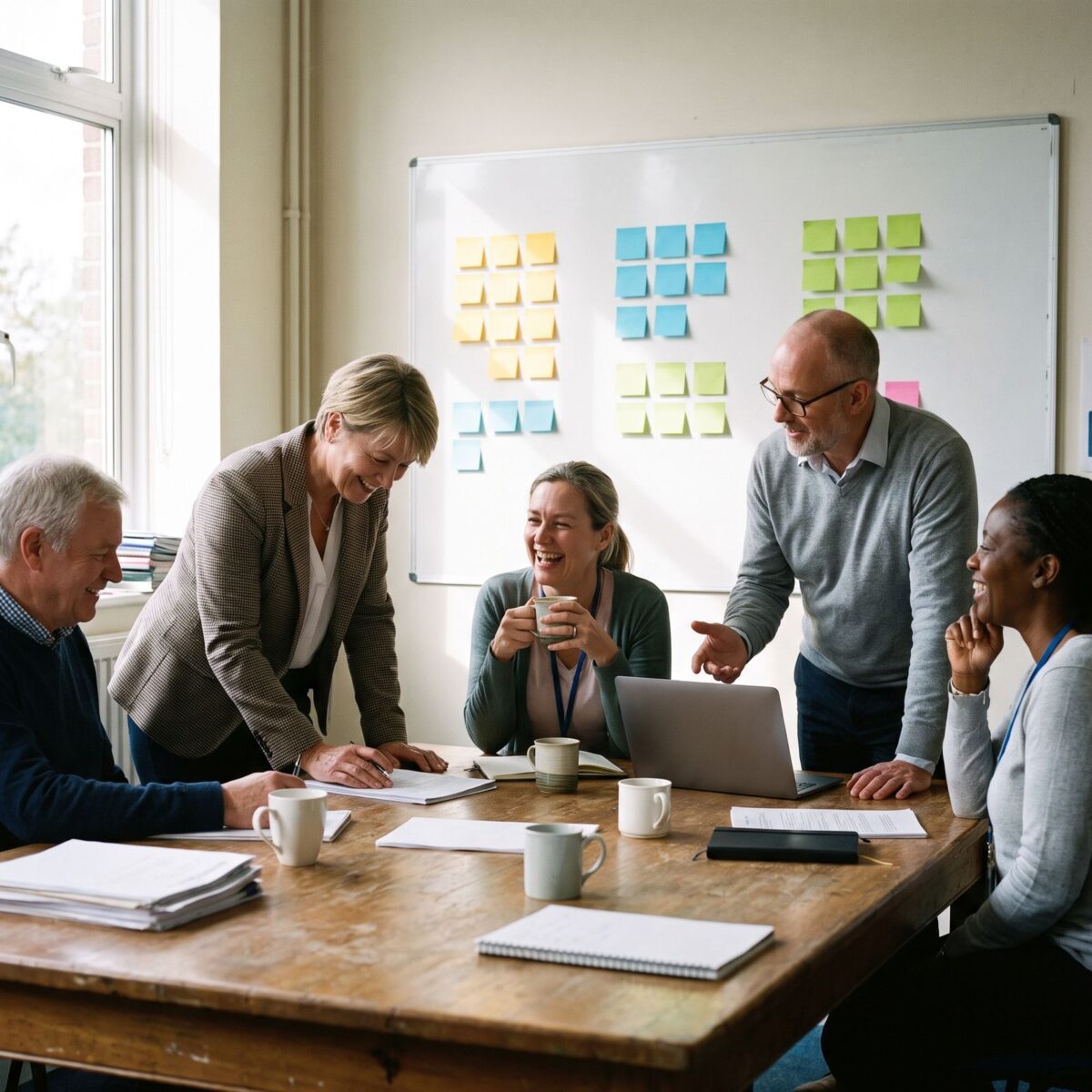 A group of professionals planning together